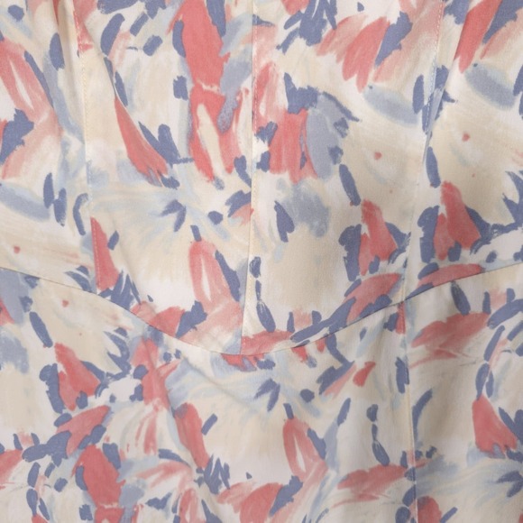 ABERCROMBIE & FITCH Midi Dress Floral Side Slit Sleeveles Sundress MEDIUM - Picture 12 of 13